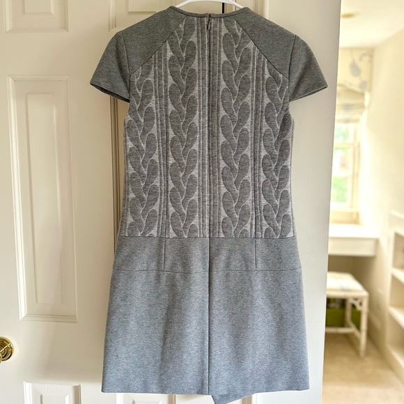 Tibi Cable Knit Structured Shift Sweater Dress - Picture 4 of 4